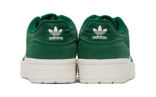 adidas rivalry low suede pack green 3
