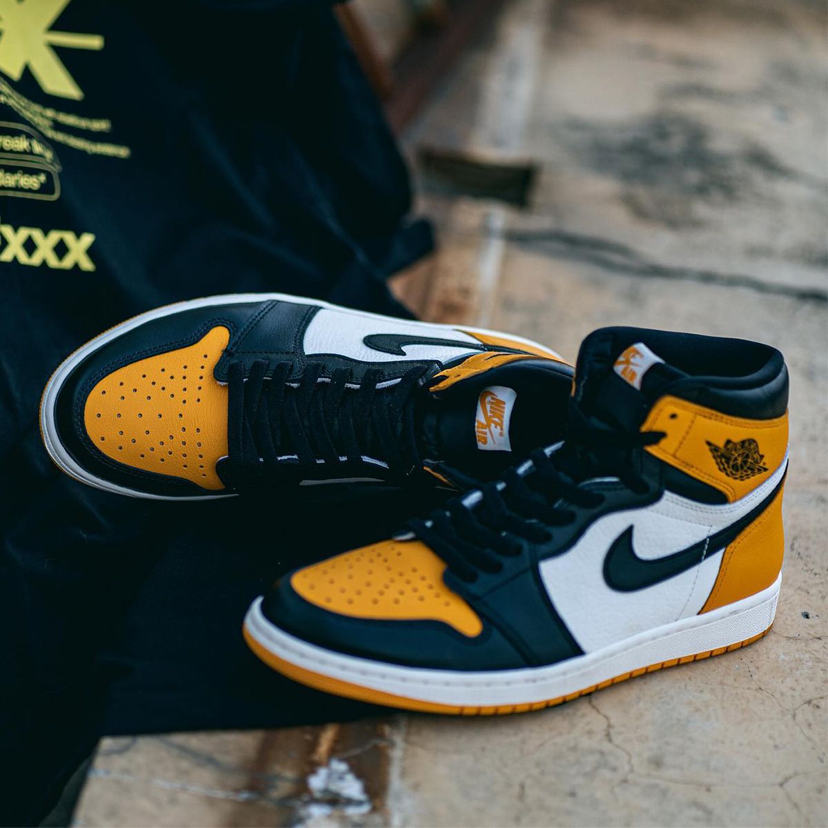 Air jordan 1 clearance yellow toe release date