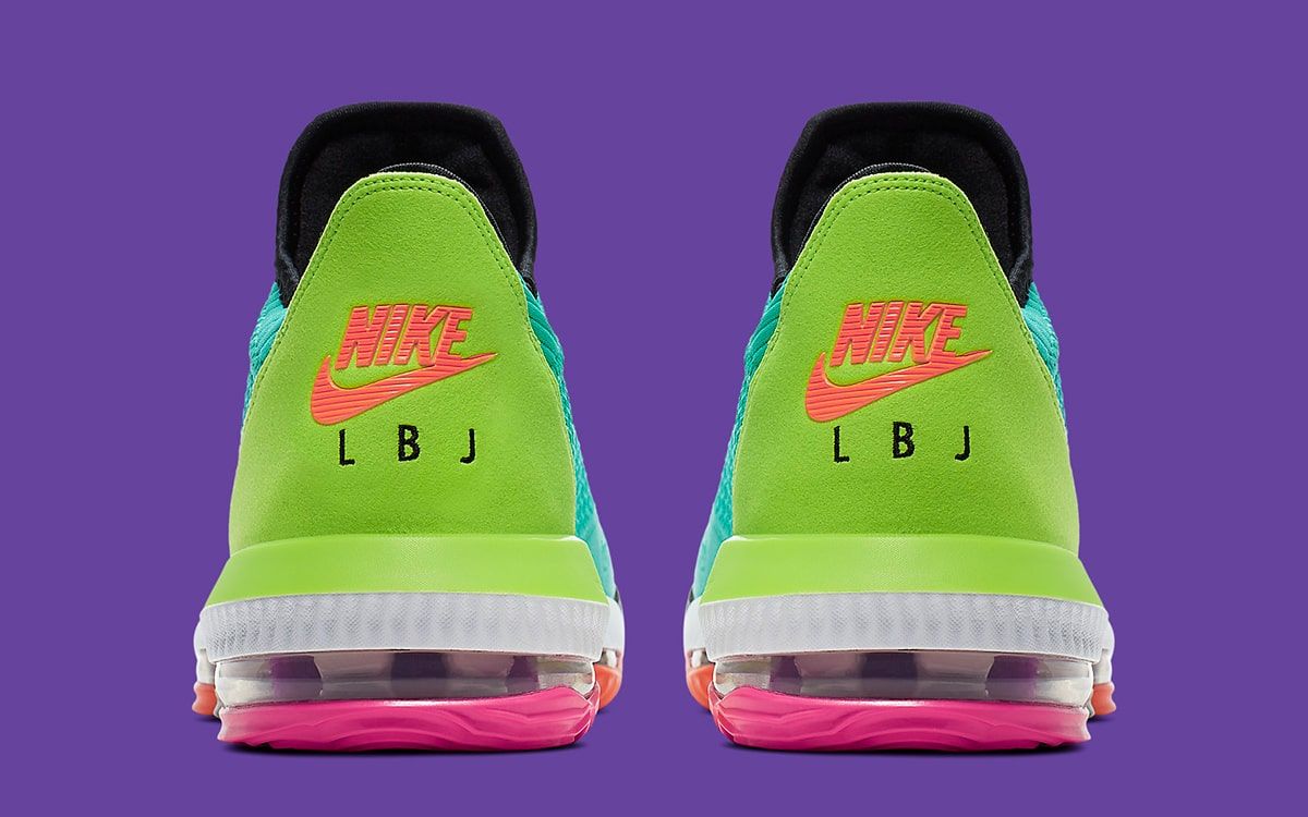 Lebron 16 purple and on sale green