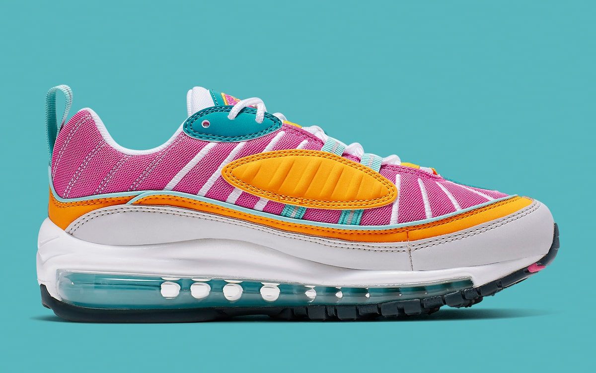 Air max 98 hot sale yellow and pink