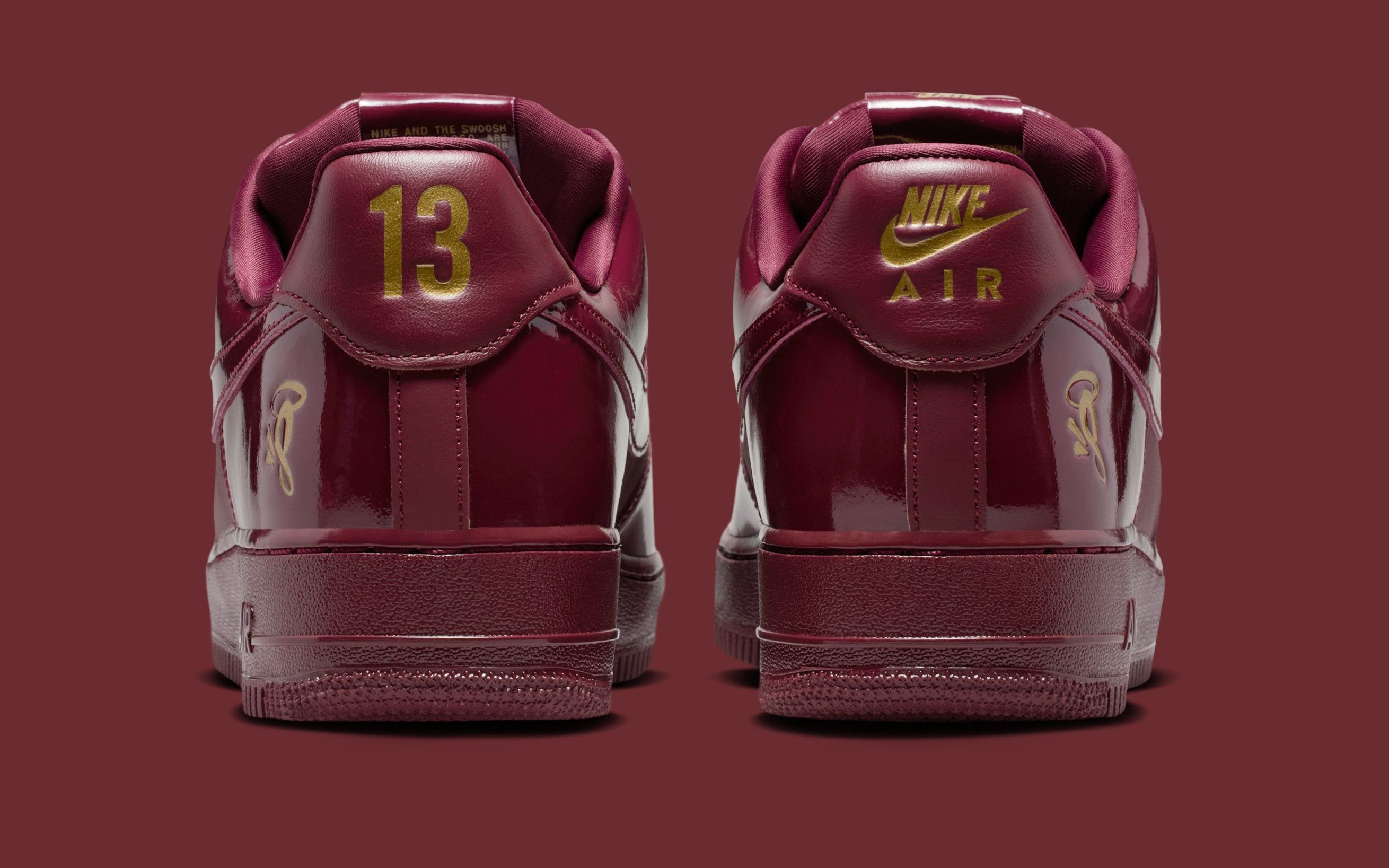 Central Cee's SYNA "Dark Beetroot" Nike Air Force 1 Low collaboration, exclusive to the UK.