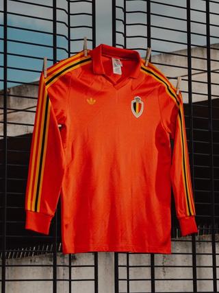 Belgium 1986 adidas Home Long-Sleeve Jersey (SKU: KA5111). Photo via adidas.
