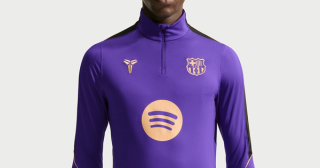 FC Barcelona x Nike Kobe 2026-27 LALIGA training top in purple.