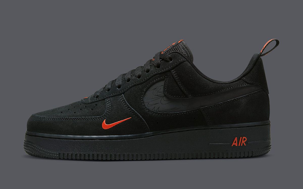 Nike Air Force 1 Reflective Black Suede, DZ4514-001