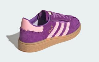 Little Kids' Disney x adidas Handball Spezial "Rapunzel" (SKU: KK4763). Photo via adidas.