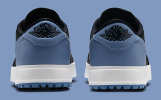 Air Jordan 1 Low OG Golf "Black/Chambray" (SKU: IQ3417-003). Photo via Nike.