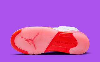 Michael Jordan Air Jordan 5 (GS) Big Kids' Shoes Pinksicle-Safety Orange  440892-168