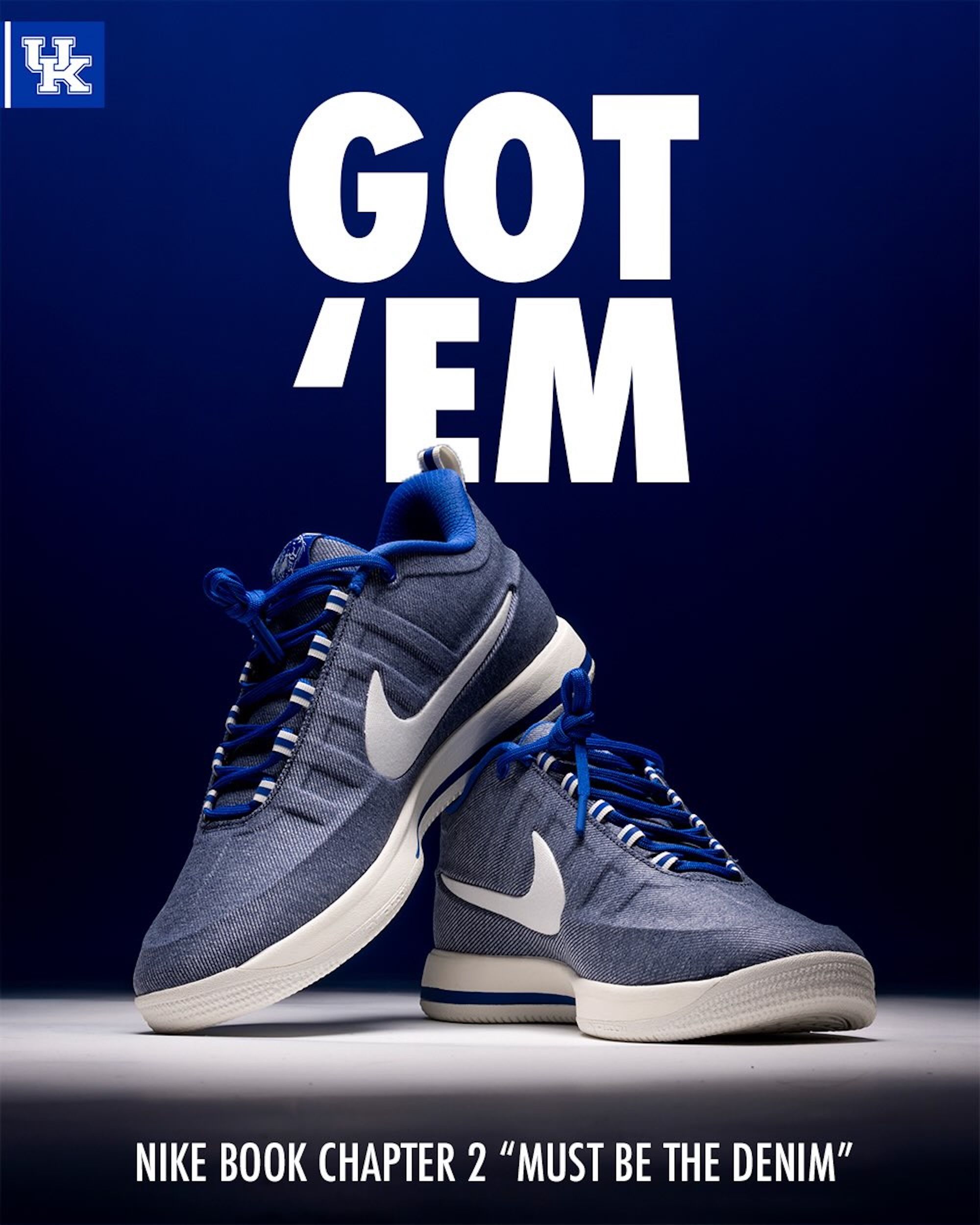Nike Book 2 "Must Be the Denim" inspired by the Kentucky Wildcats.