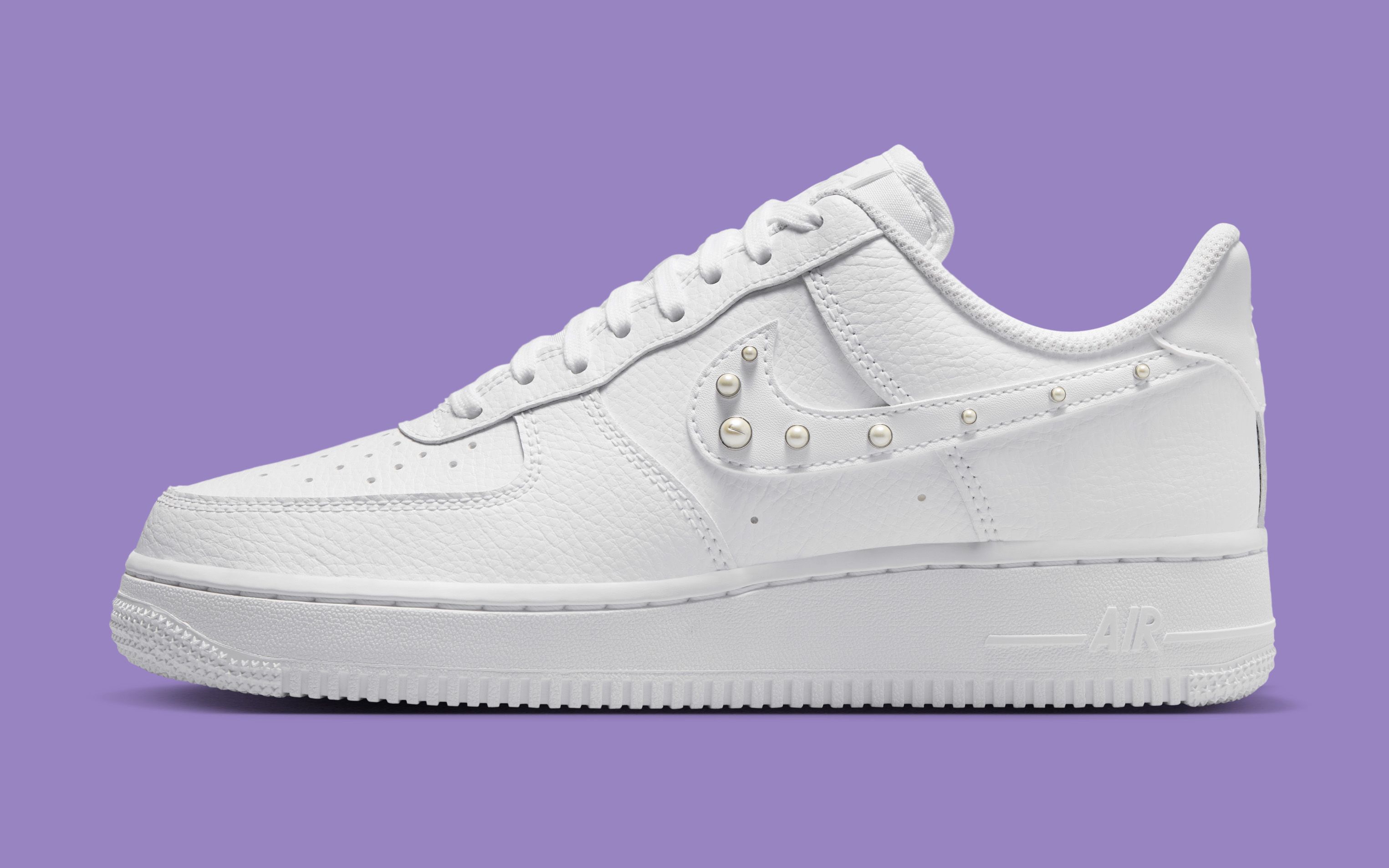 Nike Air Force 1 Low Adds Pearl-Studded Swoosh for Summer