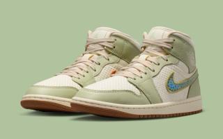 Air Jordan 1 Mid "Olive Aura" II0570-302