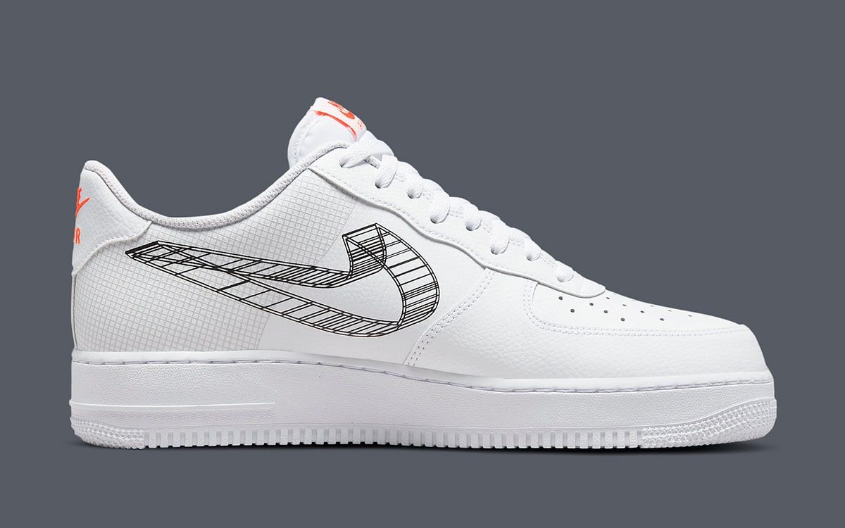 Nike air force 1 3d deals swoosh