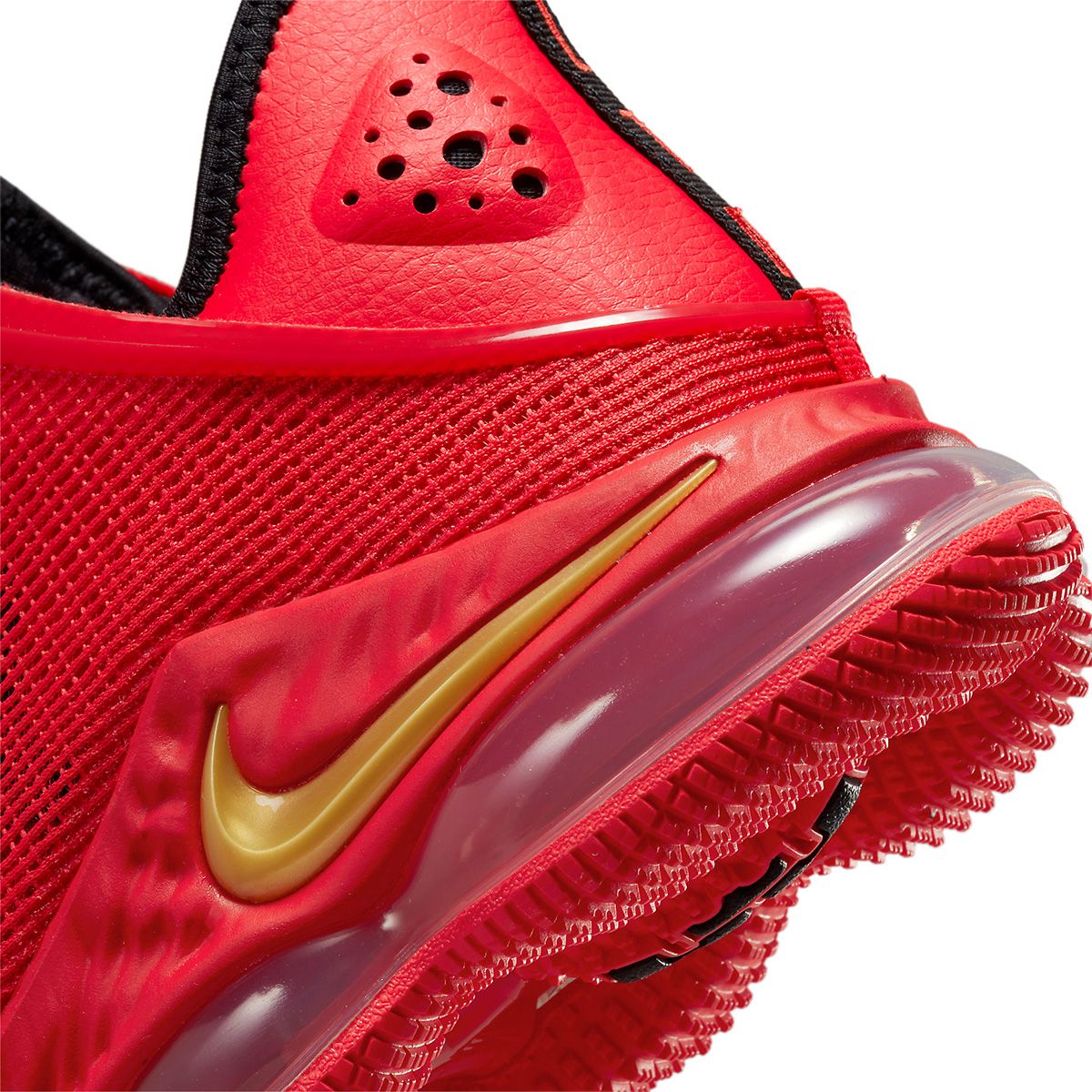 Nike red and on sale gold