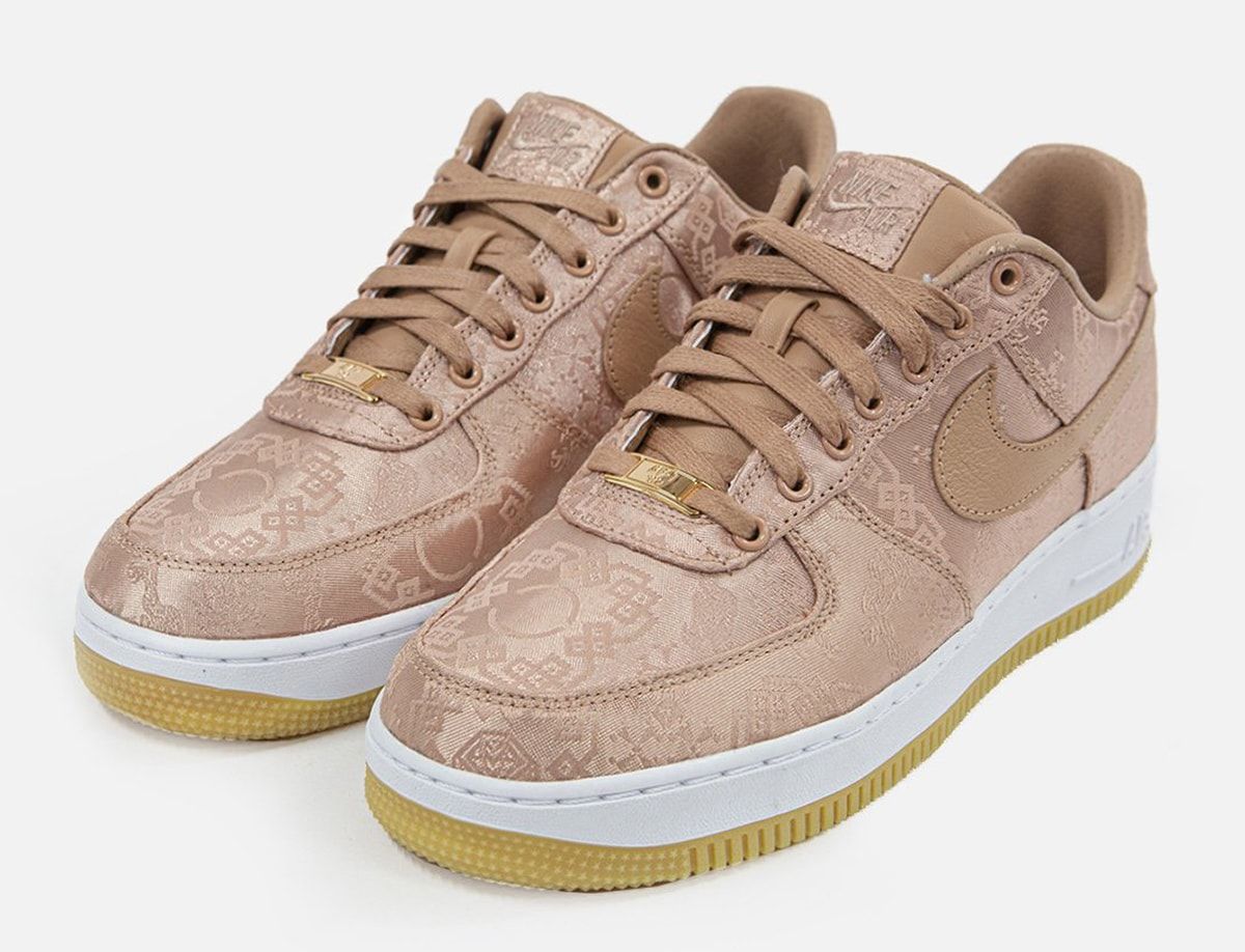 clot air force 1 rose gold ripped