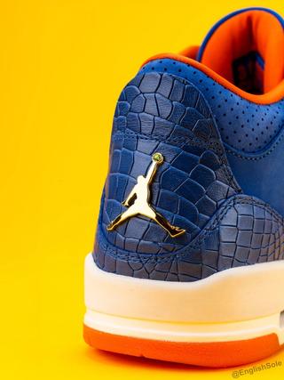 Air Jordan 3 P.E. gifted to the Florida Gators Men's Basketball Team for winning the NCAA 2024-2025 Championship. Photo via Instagram user @EnglishSole.