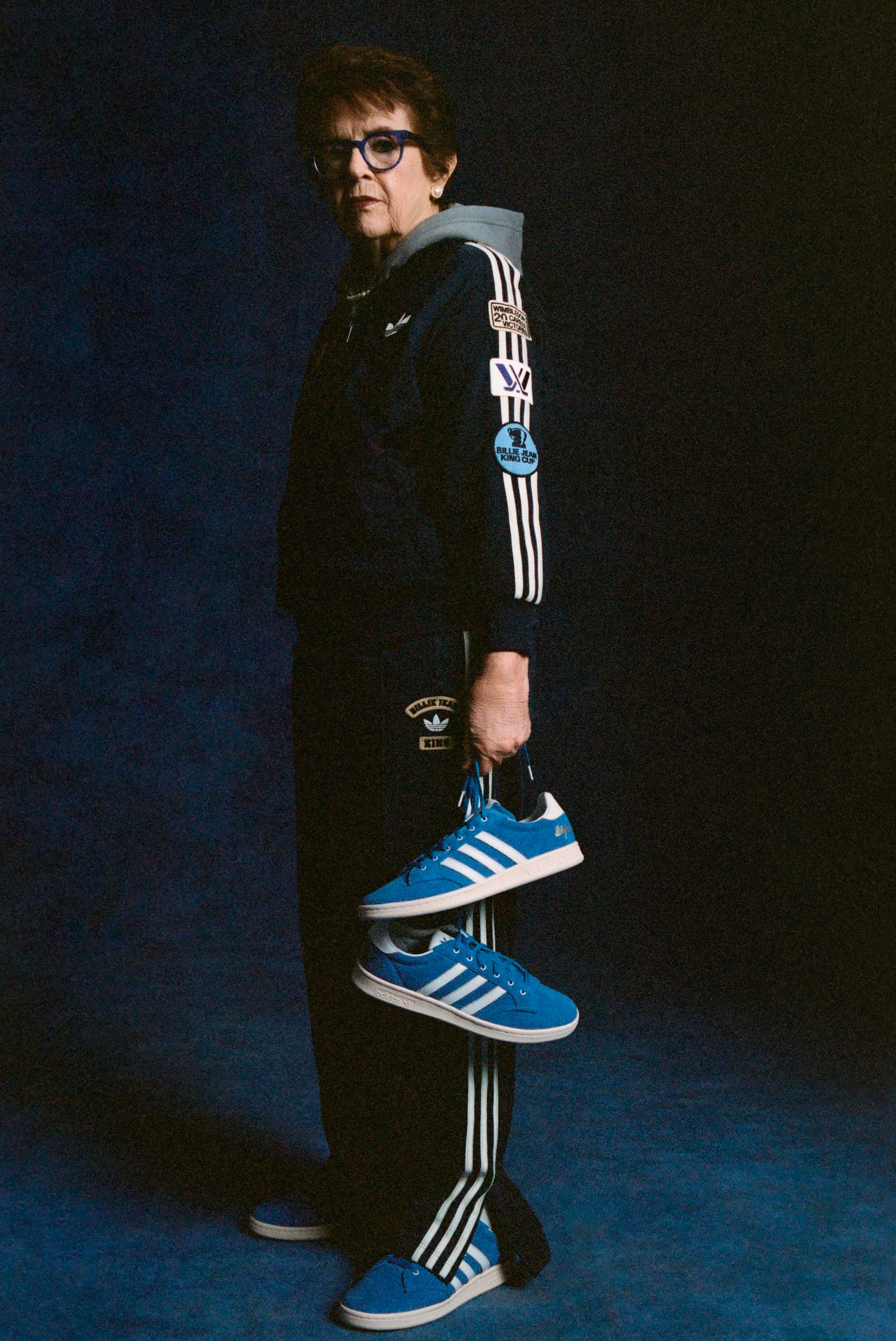 Billie Jean King for adidas Tennis. Photo via adidas.