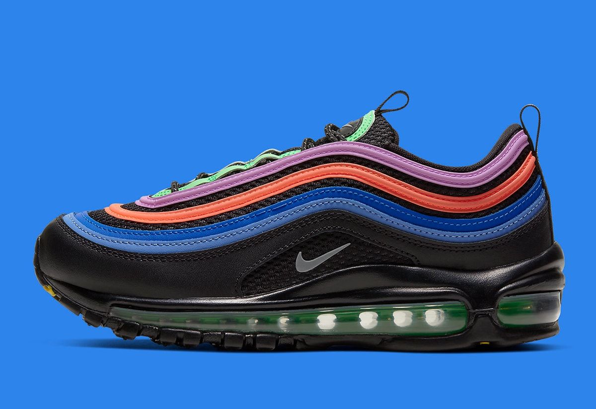 Air max 97 black cheap multicolor