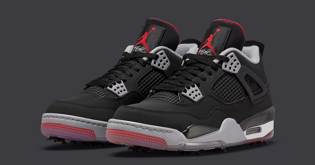 Official Images // Air Jordan 4 Golf “Bred” | House of Heat°