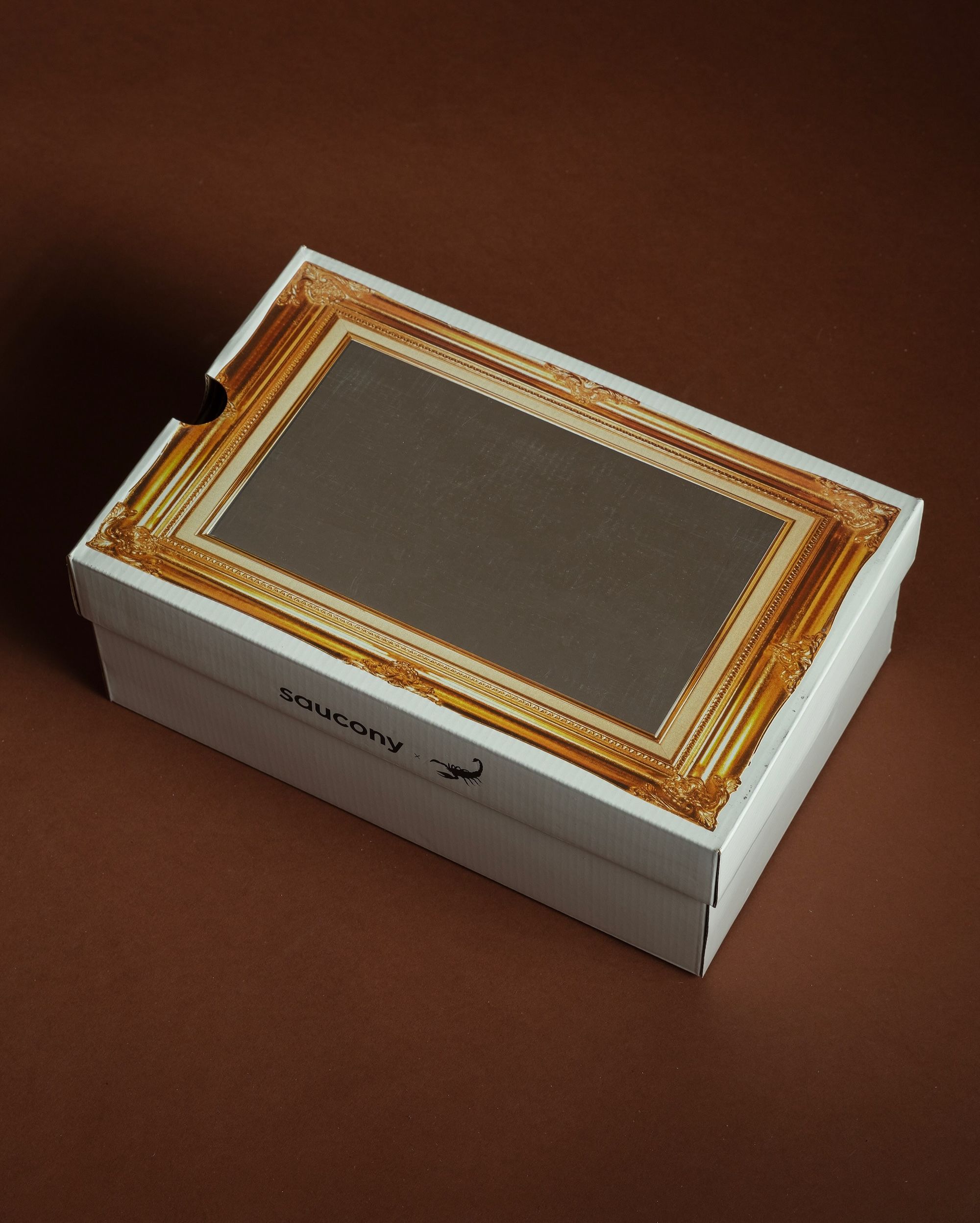 Westside Gunn's Saucony Grid Jazz 9 "Awesome Gods" collaboration Packaging. Photo by Tyler Mansour (@arab_lincoln) on Instagram.