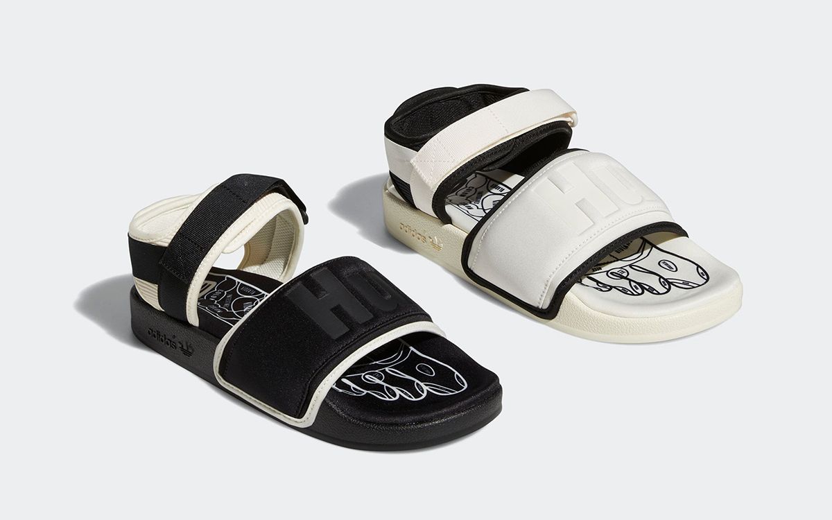 Pharrell's adidas Humanrace Adilette 2.0 Returns in Two Black and