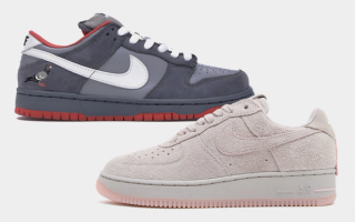Jeff Staple x Nike SB Dunk Low, Nike Air Force 1 '01 "NYC Rat" Releases. Photos via StockX, JD Sports.