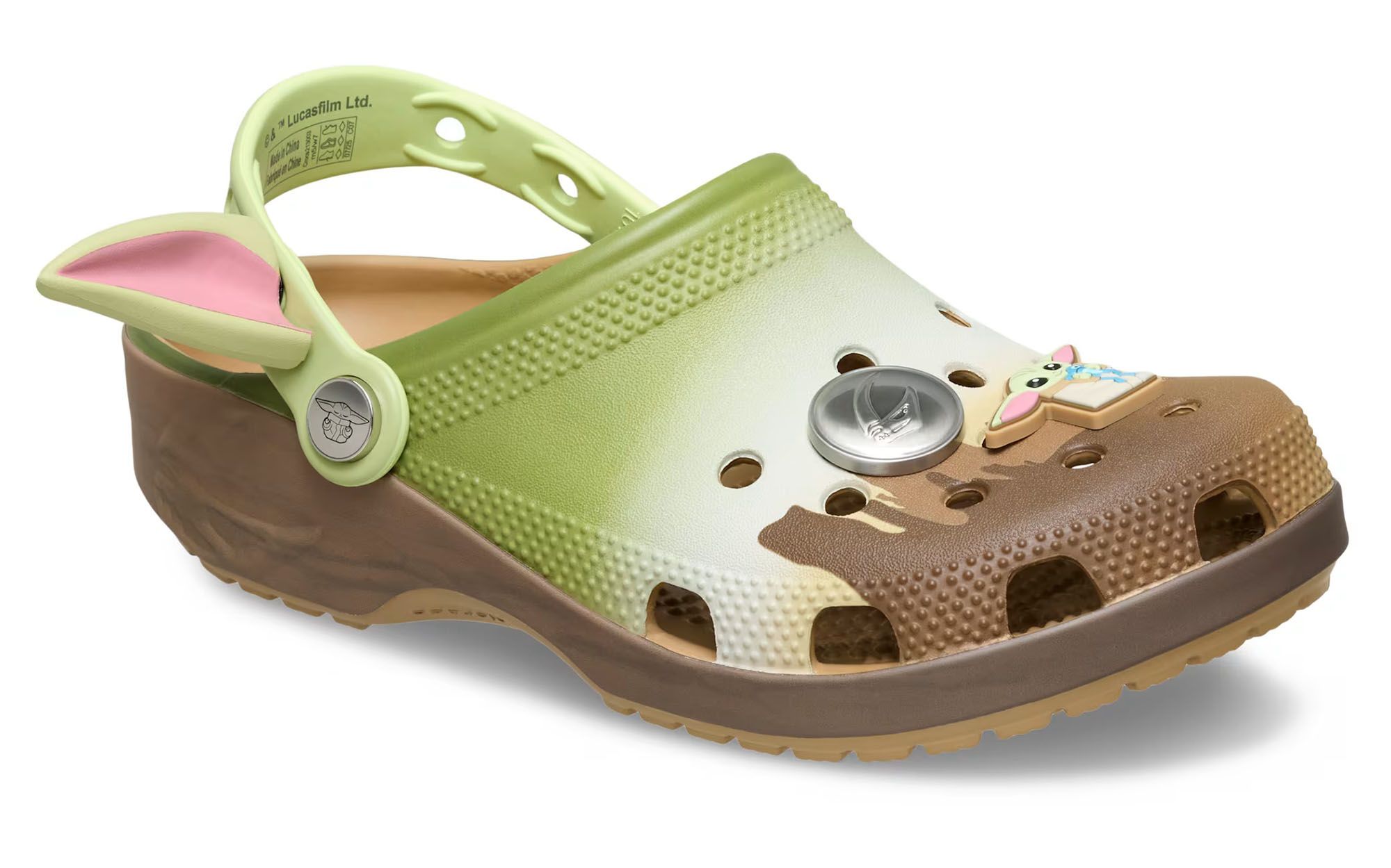 Star Wars™ x Crocs Classic Clog "Grogu" celebrating Lucasfilm's 'Star Wars: The Mandalorian and Grogu' movie.