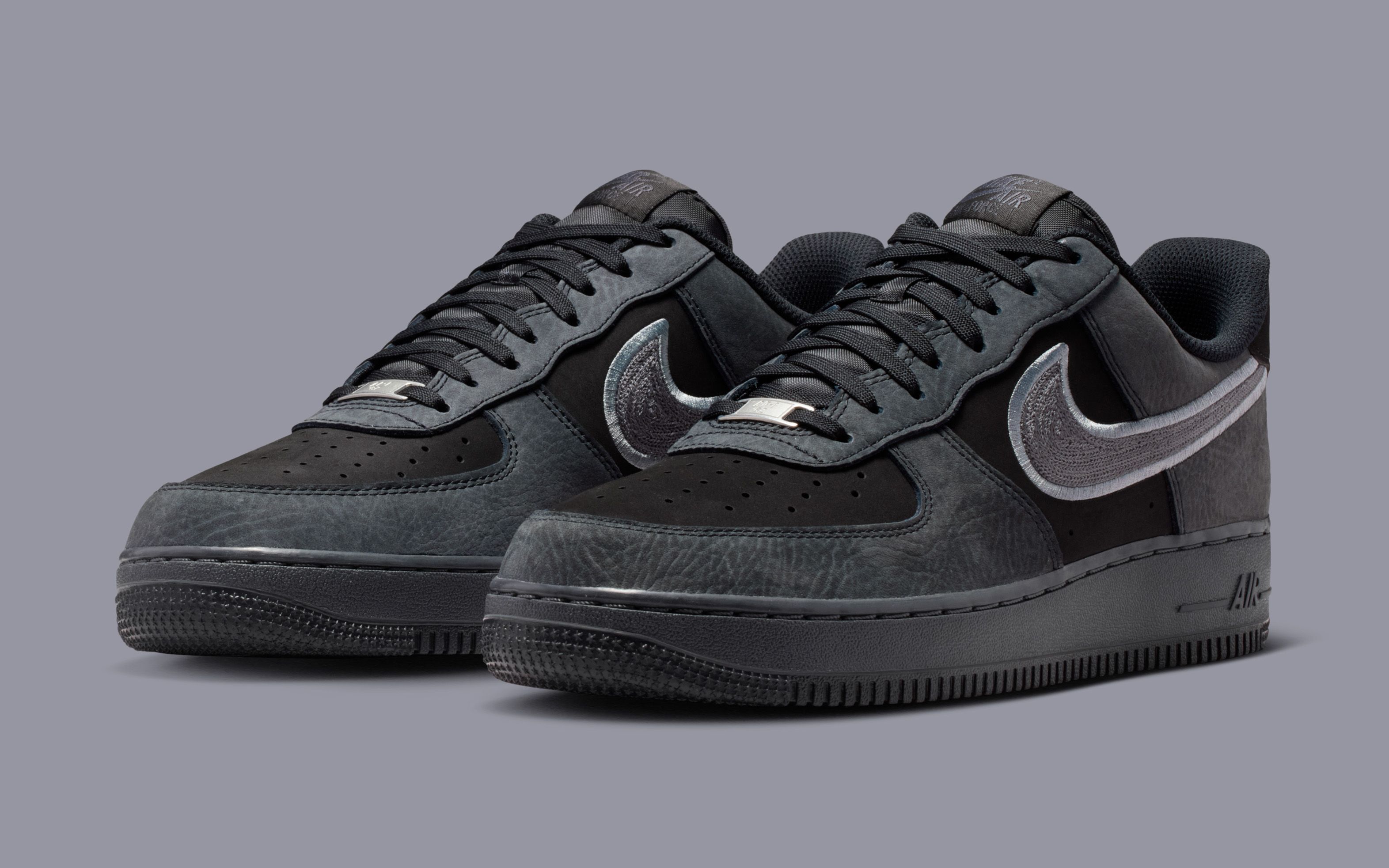 The Nike Air Force 1 Gets a Textural Refresh in “Black/Smoke Grey