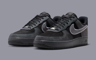 The Nike Air Force 1 Gets a Textural Refresh in “Black/Smoke Grey”