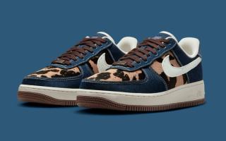 Cheetah Print and Blue Denim Converge On The Nike Air Force 1 Low