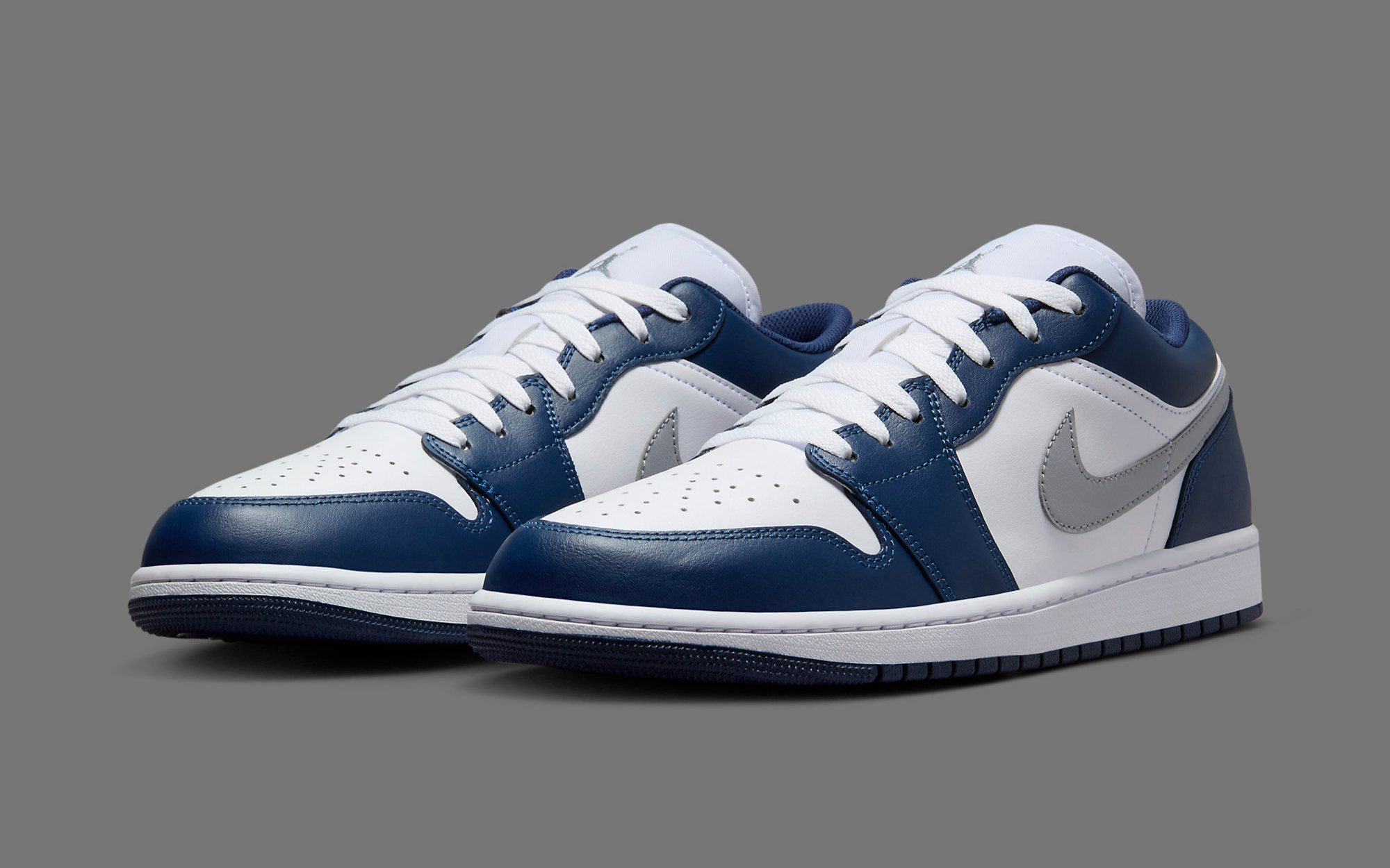 jordan white and navy blue