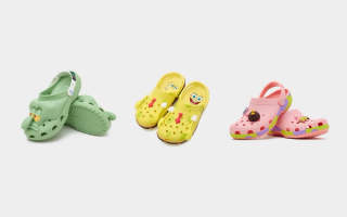 Squidward, SpongeBob, and Patrick for the SpongeBob SquarePants x Crocs Collection.
