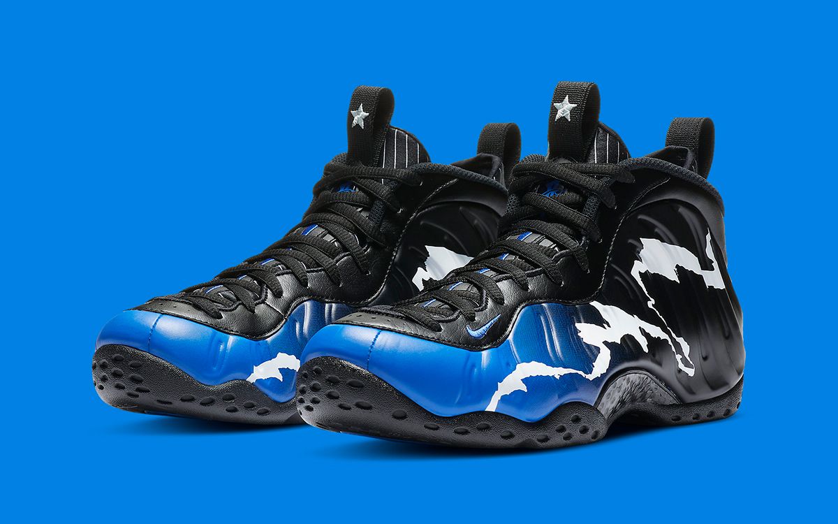 Black blue clearance foamposite release date