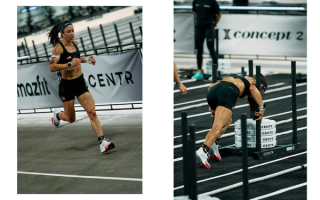Lauren Weeks wearing the Nike Hybrid Fly in the 2026 HYROX World Champions. Photo via Nike.