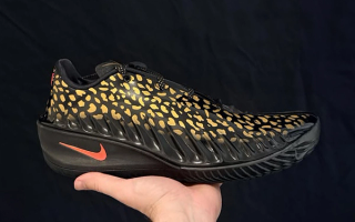 Victor Wembanyama's cheetah-inspired Nike G.T. Cut 4 basketball shoe.