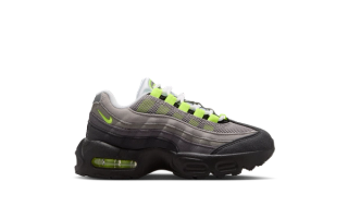 Pre-School Nike Air Max 95 OG "Neon" sneaker.