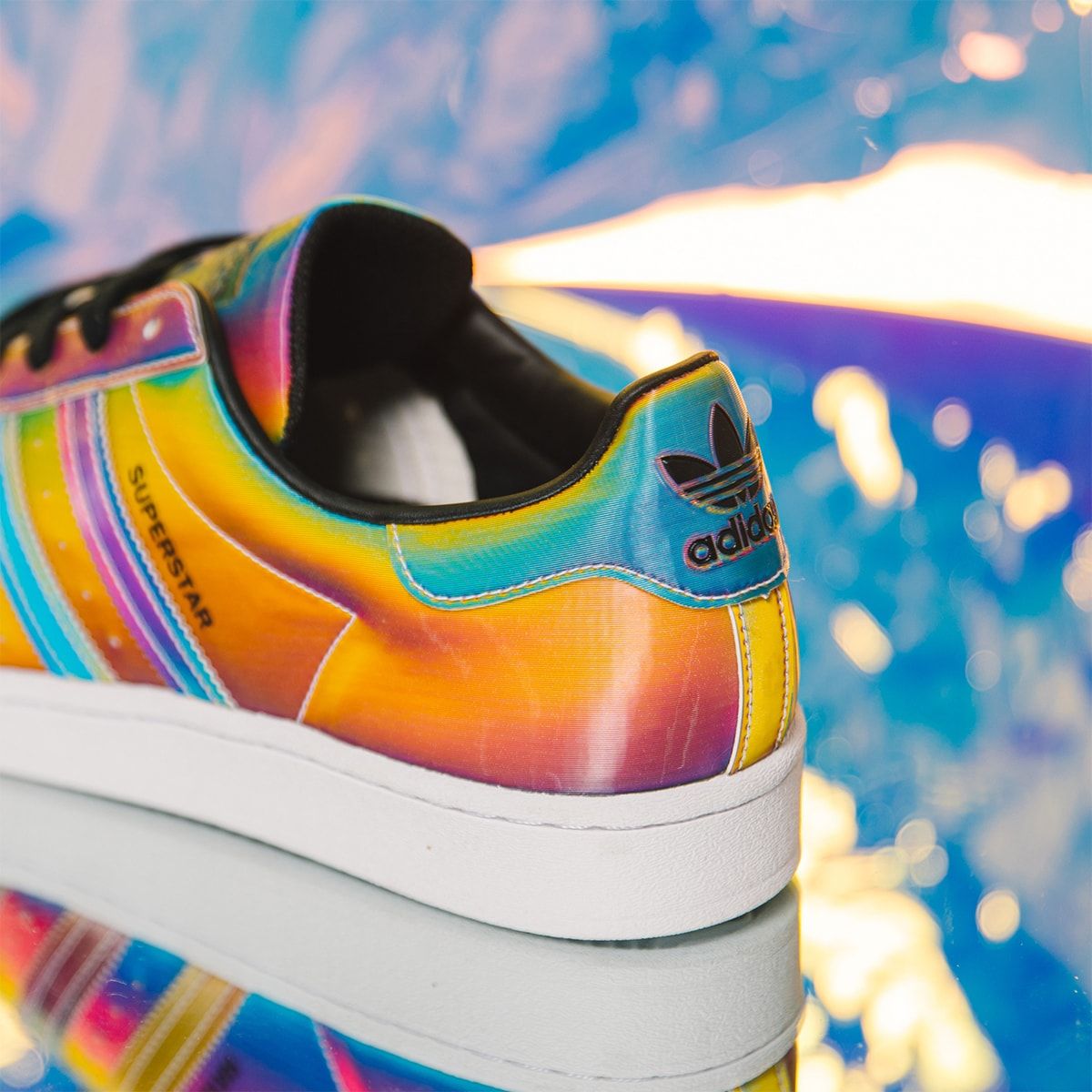 Adidas superstar rainbow shoes hotsell