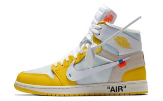 The Off-White Jordan 1 High OG "Canary Yellow" Expected To Release Holiday 2025