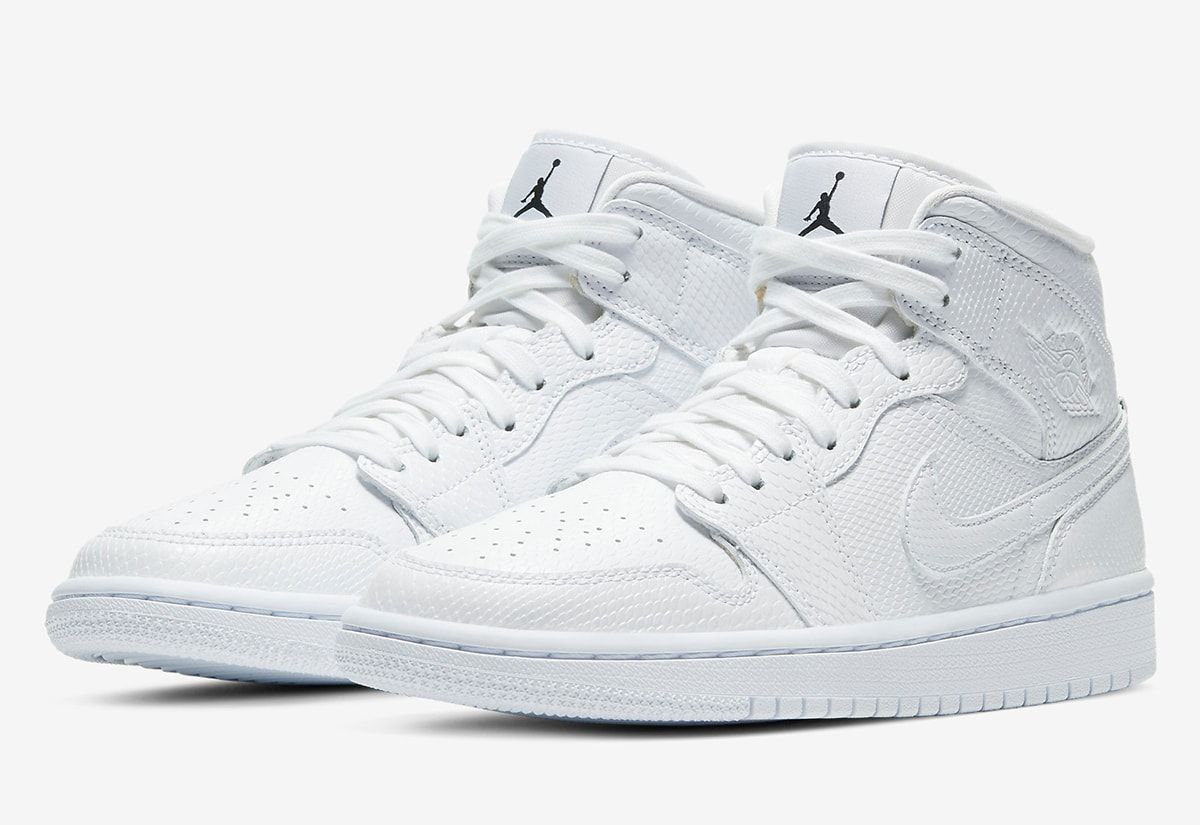 RESTOCK // Air Jordan 1 Mid “White Snakeskin” | House of Heat°