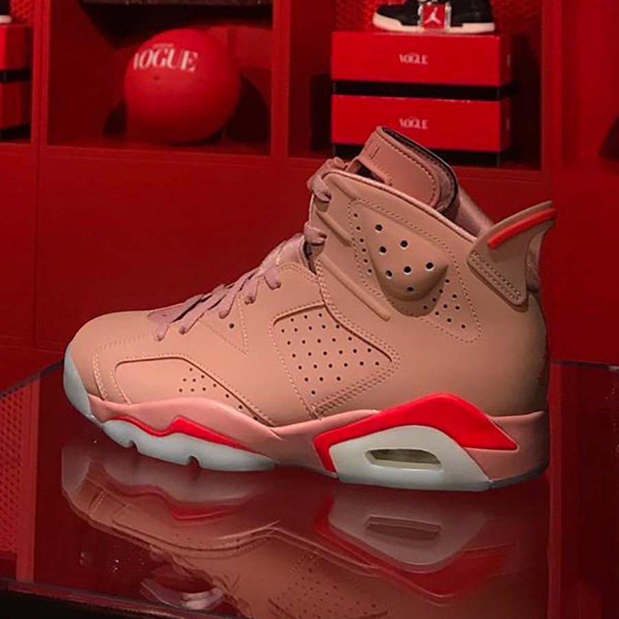 Aleali may x air jordan vi millennial on sale pink