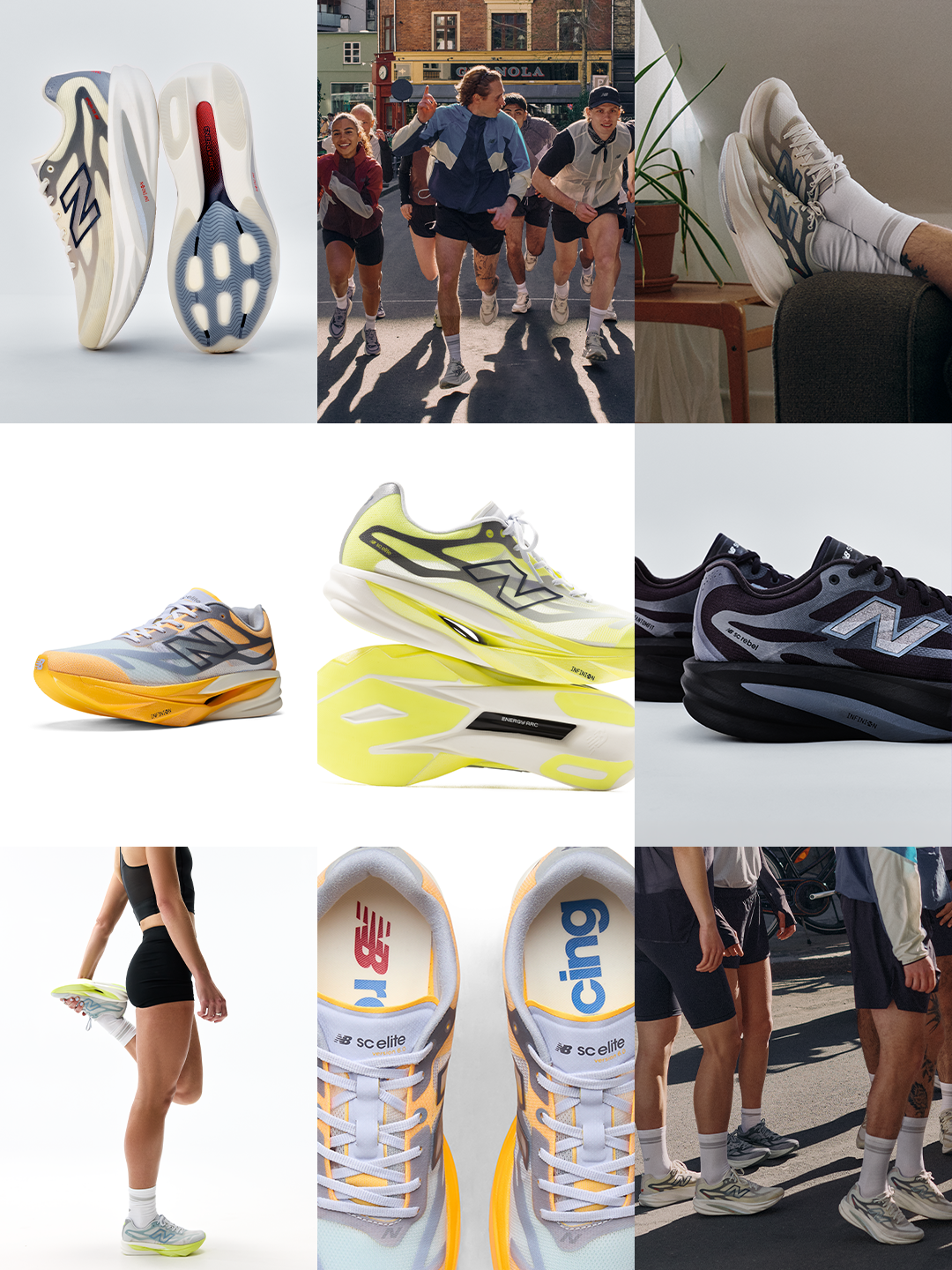 New Balance Running & New Balance Racing's SuperComp Elite v6 & SuperComp Rebel v1 Ellipse shoes, debuting on Aug. 6 & 20, 2026, respectively.