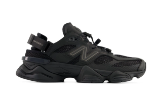 New Balance 9060 Mule "Black" sneaker.