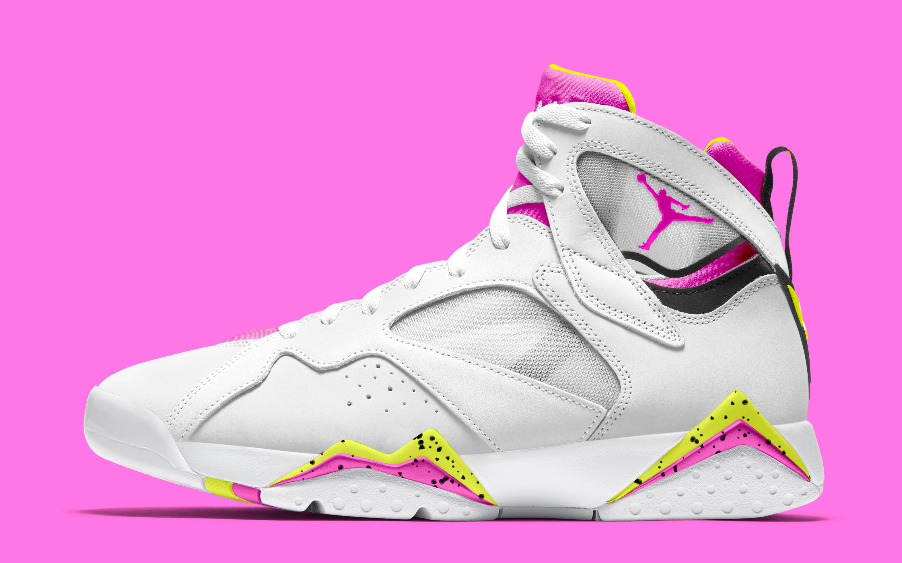 pink and blue jordan 7