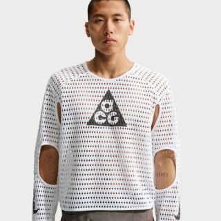 Nike ACG Radical AirFlow Long-Sleeve Running Top in "White" (White/Anthracite)