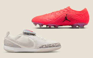 From left: Nike Tiempo Gato, Tiempo Maestro Elite FG by Jordan Brand. Photos via Nike.