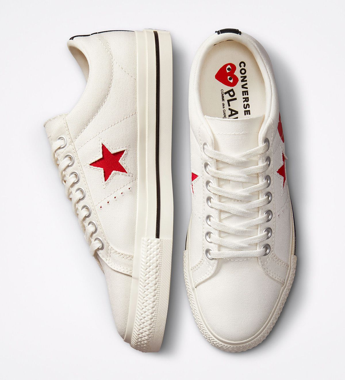 Comme des Garçons PLAY x Converse One Star Releases July 28