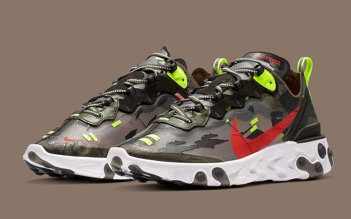 Available Now Nike s Adds Hunting Themes to it s React Element 87 House of Heat