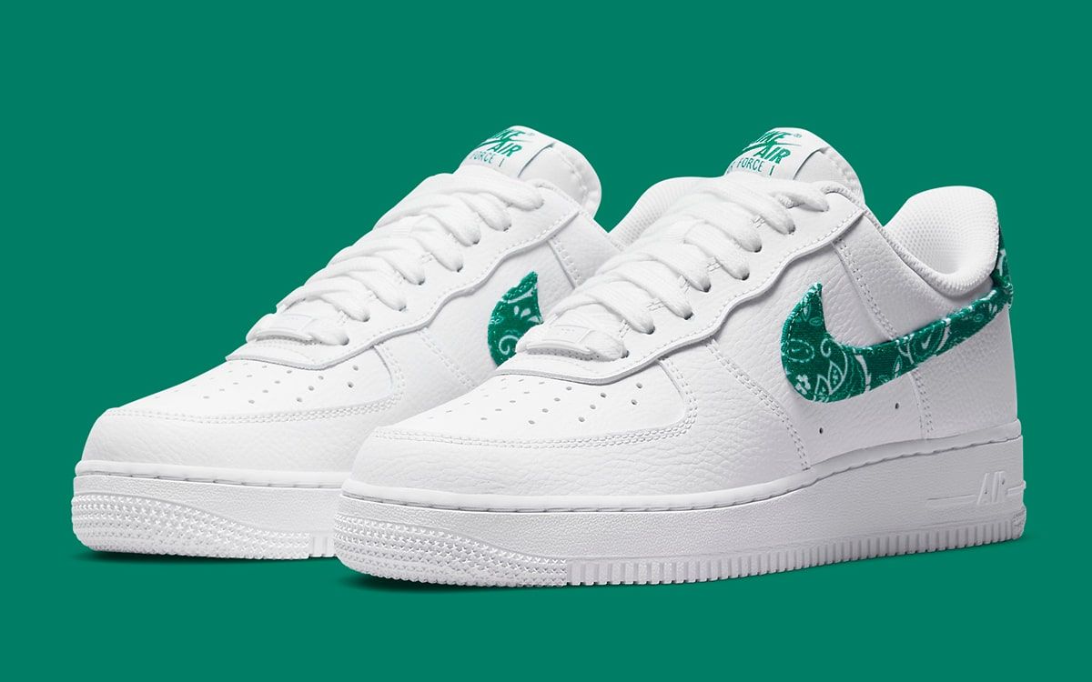 Available Now // Nike Air Force 1 Low “Green Paisley” | House of Heat°