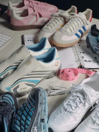 Product from the Messi-inspired World Cup™ Collection by Kith x adidas Football. Photo via Design District.