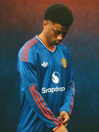 Amad for Manchester United 26/27 Away kit by adidas. Photo via Manchester United.