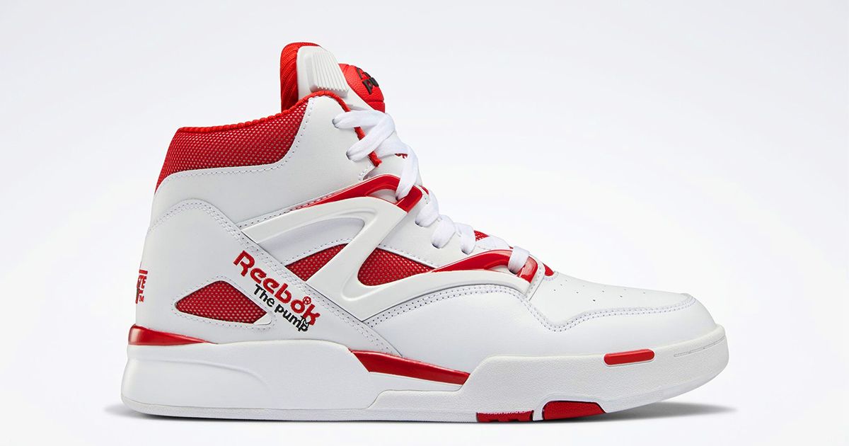 The Reebok Pump Omni Zone II Appears in a Clean White and Red Colorway ...
