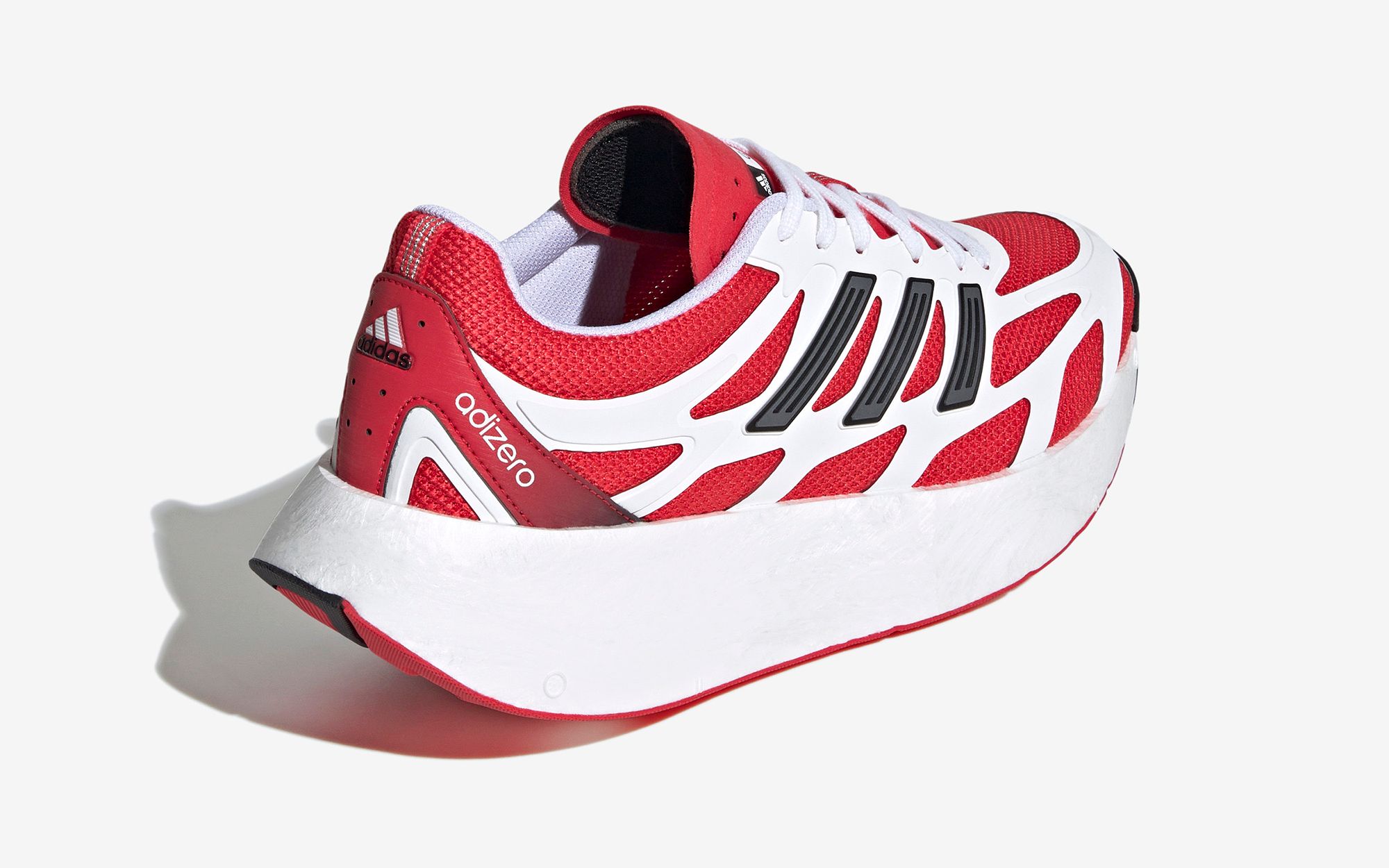 ◆adidas◆ Adizero Aruku Red JI0308 Adidas AdiZero Aruku (White/Pure Ruby/Black) Men's Running